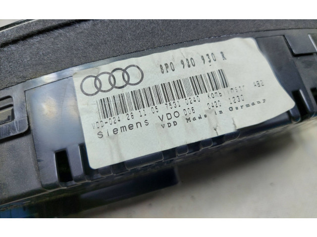 Панель приборов 8P0920930R Audi A3 S3 8P