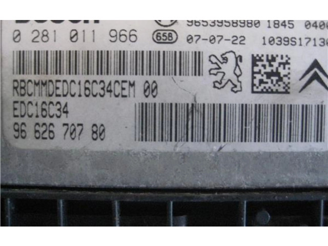 Другие блоки управления / модули 9644692380, 0281011966   Citroen C4 I