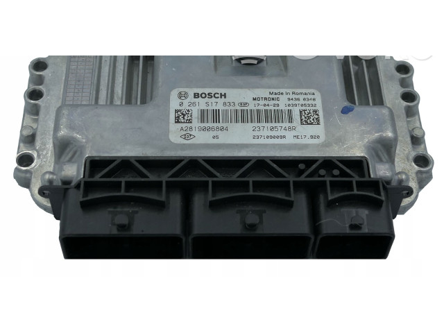 Блок управления двигателя 237105748R, 0261S17833   Renault Twingo III