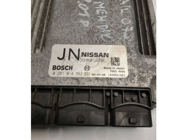 Блок управления двигателя 23710JG78E, 1039S21021 Nissan X-Trail T31