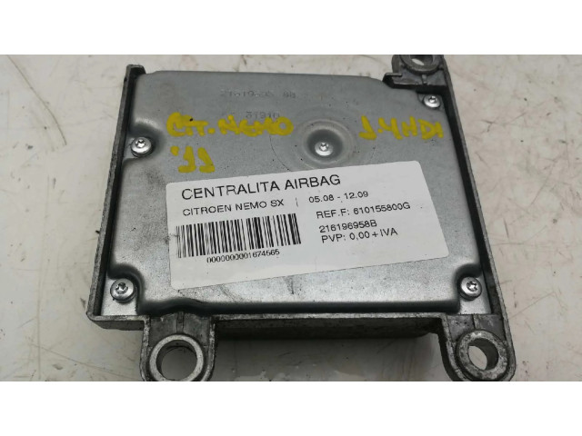 Блок подушек безопасности 610155800G, 216196958B Citroen Nemo