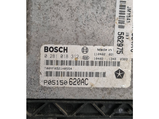 Блок управления двигателя P05150620AC, 0281018312   Fiat Freemont