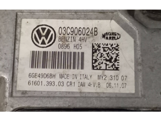 Блок управления двигателя 03C906024B, 6GE49D6BH Skoda Fabia Mk2 (5J)