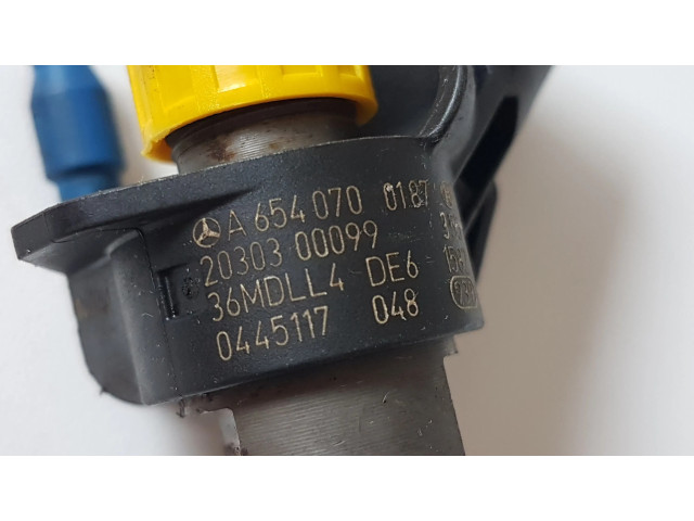Vstřikovač A6540700187, 0445117048 Mercedes-Benz CLA C118 X118 pro naftový motor 2.0 654920 654920