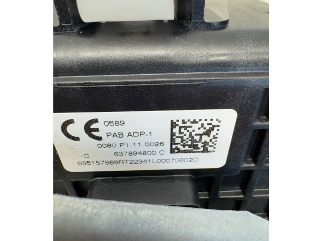 Подушка безопасности пассажира 637894800C Renault Clio V