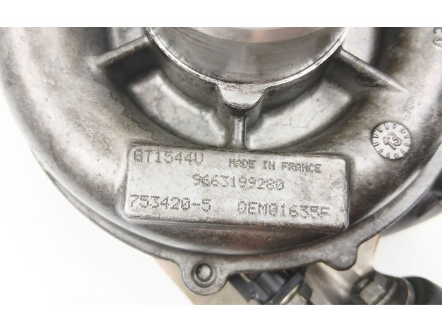 Turbodmychadlo Турбина 9663199280, GT1544V Citroen Xsara 9HY (DV6TED4),9HZ (DV6TED4)