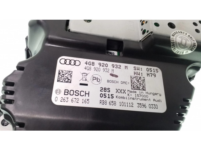 Панель приборов 4G8920932M, 0263672165 Audi A6 S6 C7 4G