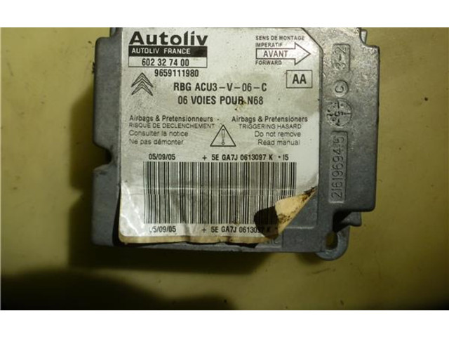 Блок подушек безопасности 602327400, 9659111980 Citroen Xsara Picasso