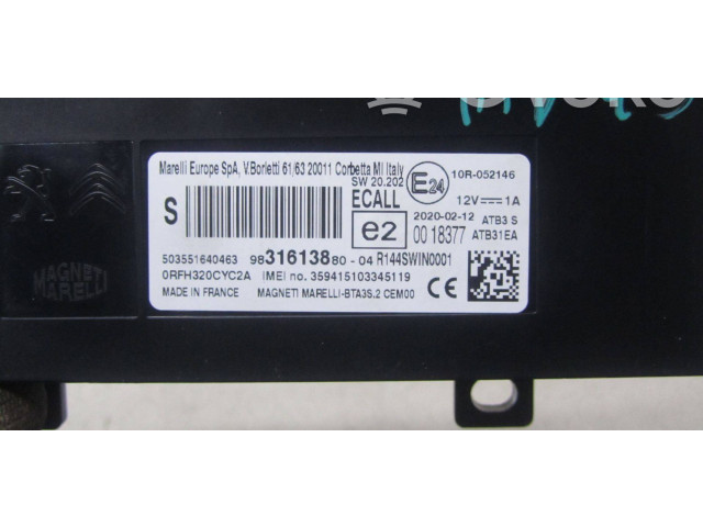 Блок управления 9831613880 Citroen C3 Aircross