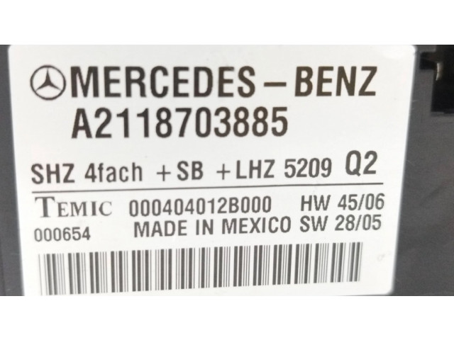 Блок управления A2118703885, 000404012B000 Mercedes-Benz GL X164