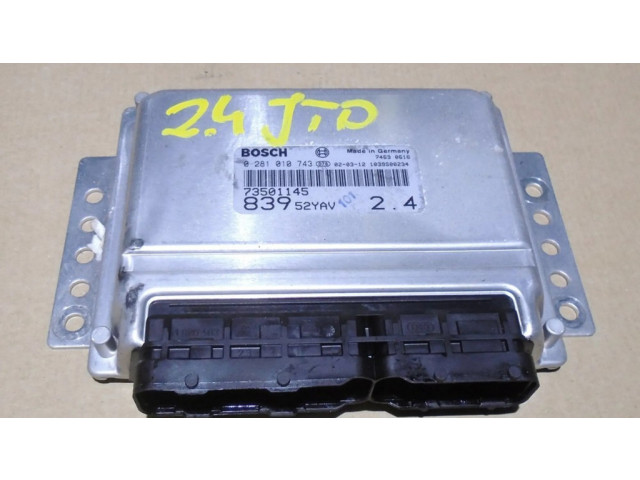 Блок управления двигателя 0281010743 Lancia Lybra