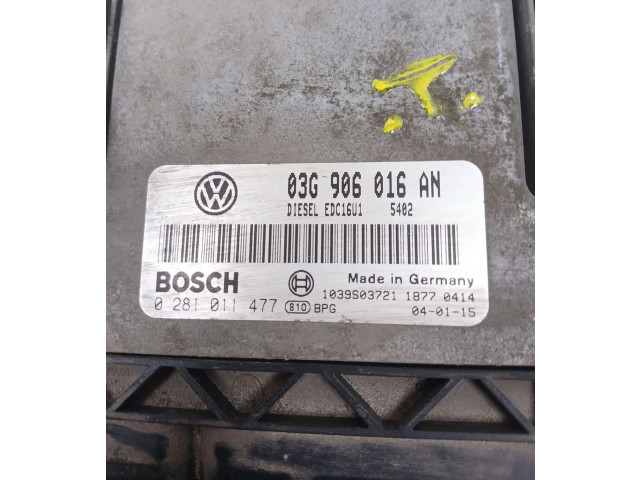 Блок управления двигателя 03G906016AN Volkswagen Golf SportWagen
