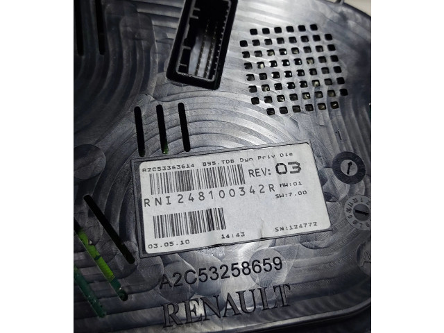 Přístrojová deska Renault Megane III 2011 248100342R, A2C53258659