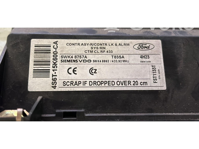 Блок комфорта 5wk48757a, 4S6T-15K600-CA Ford Fiesta