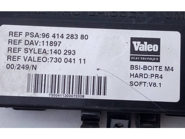 Pojistková skříňka Řídící jednotka BSM 9641428380, E3-B2-35-1   Citroen Berlingo 2001