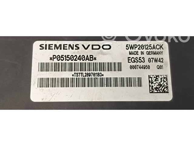 Блок управления коробкой передач 5WP20125ACK, P05150240AB   Chrysler 300 - 300C
