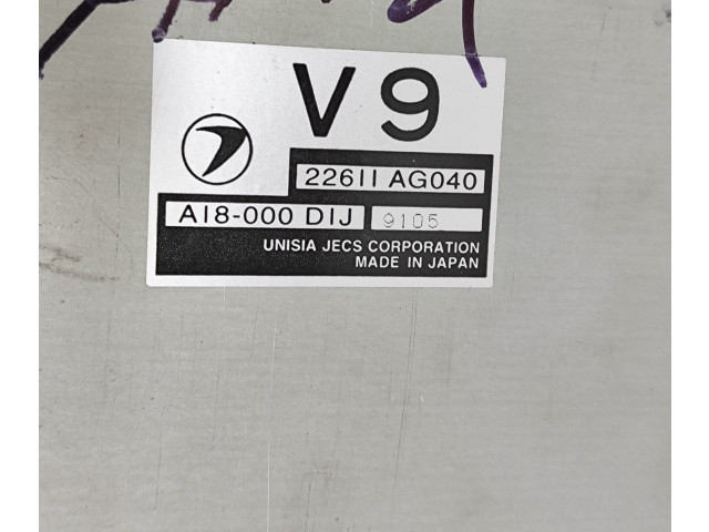 Блок управления двигателя 22611AG040, AI8000DIJ Subaru Forester SF