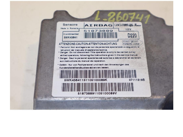 Блок подушек безопасности Fiat Bravo