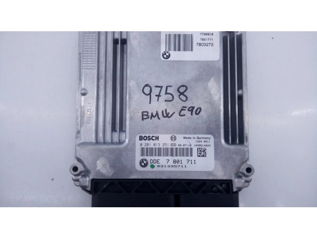 Блок управления двигателя 7801711, 0281013251 BMW X3 E83