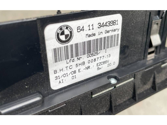 Блок управления климат-контролем 3443981, 5HB00877713 BMW X3 E83