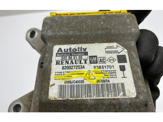 Блок подушек безопасности 8200272534, 602869100   Renault Trafic II (X83)