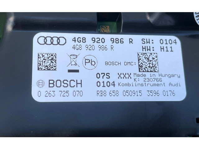 Панель приборов 4G8920986R Audi A7 S7 4G
