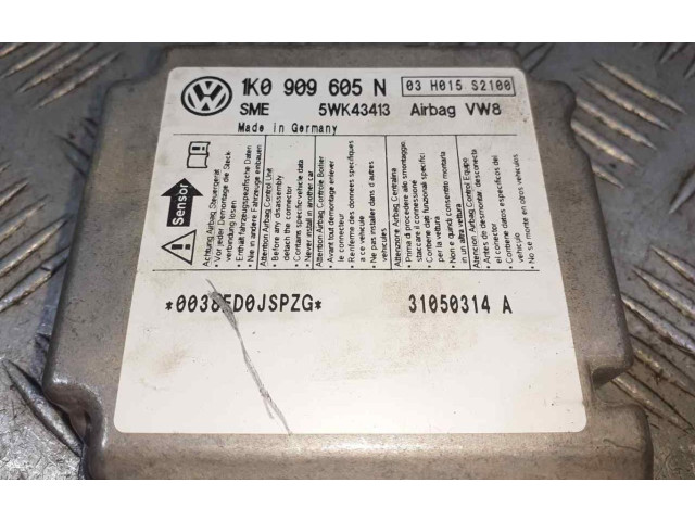 Блок подушек безопасности 1K0909605N Volkswagen Golf Plus