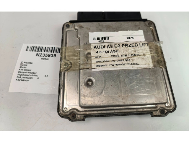 Řídící jednotka 4E0907409B, 4E0910409F Audi A8 S8 D5 2003