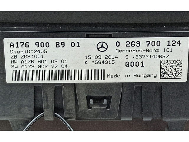 Панель приборов A1769008901, 0263700124   Mercedes-Benz A W176       