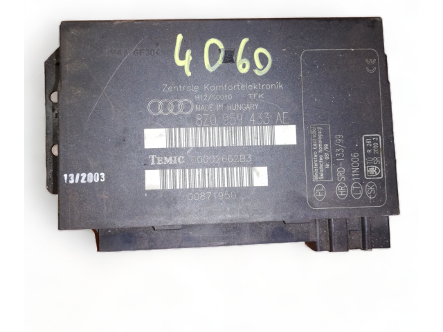 Блок комфорта 8Z0959433AE, 8Z0959433AE Audi A2