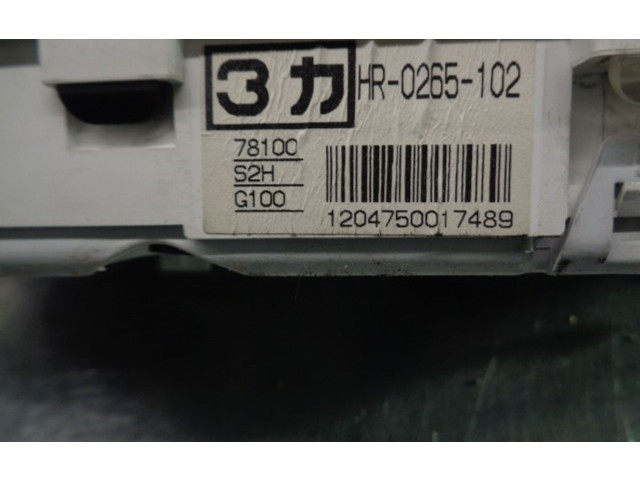 Pojistková skříňka Спидометр (приборный щиток) HR0265102 Honda HR-V 2001