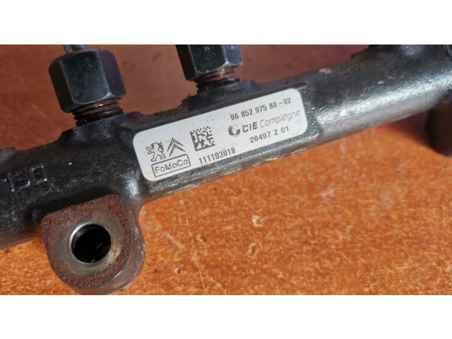 Топливная рампа 9670076780, 9685297580   Citroen C3 Picasso 1.6 