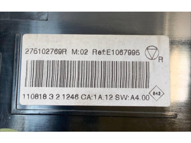 Блок управления климат-контролем 275102769R   Renault Scenic III   Grand scenic III