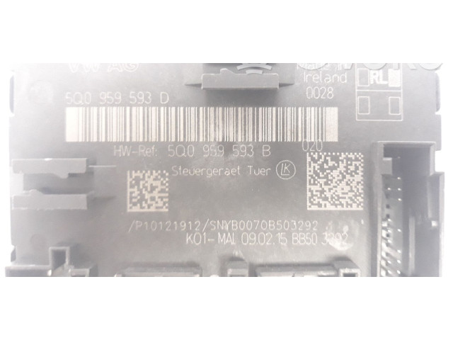 Блок комфорта 5Q0959593D Audi A3 S3 8V