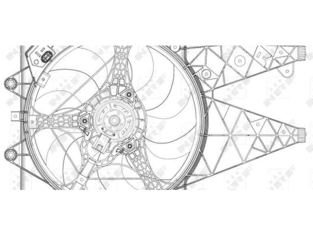 Вентилятор радиатора 51813582 Alfa Romeo Mito 0.9