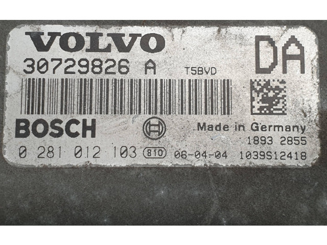 Блок управления двигателя 30729826, 1039S12418   Volvo XC90