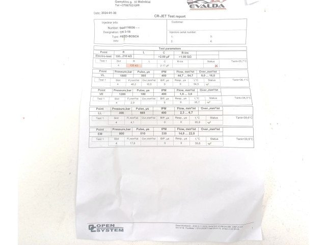 Форсунка 0445116036    Volvo V70  D5244T14 