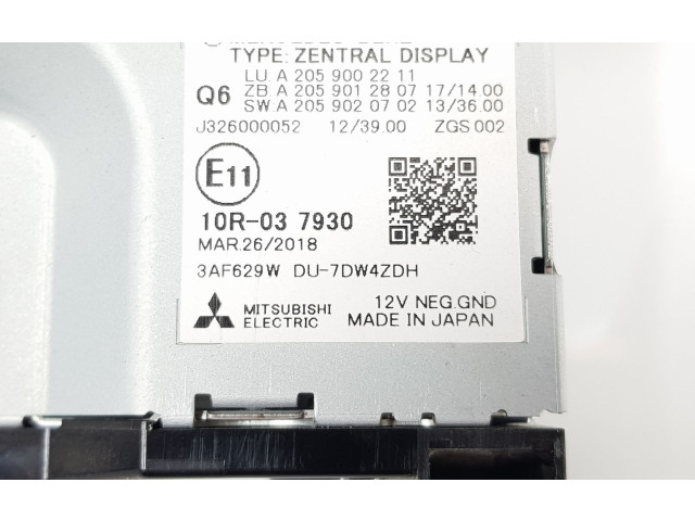 Дисплей A2059002211, A2059002211 Mercedes-Benz GLC C253