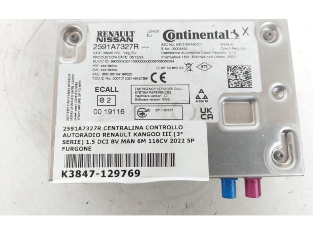 Řídící jednotka 2591A7327R, 2591A7327R Renault Kangoo III 2021