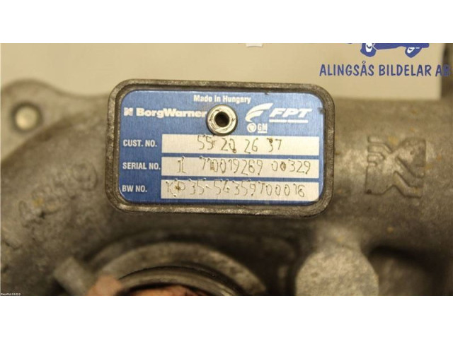  Турбина Fiat Grande Punto  55202637, 55202637   для двигателя 199.A2.000      