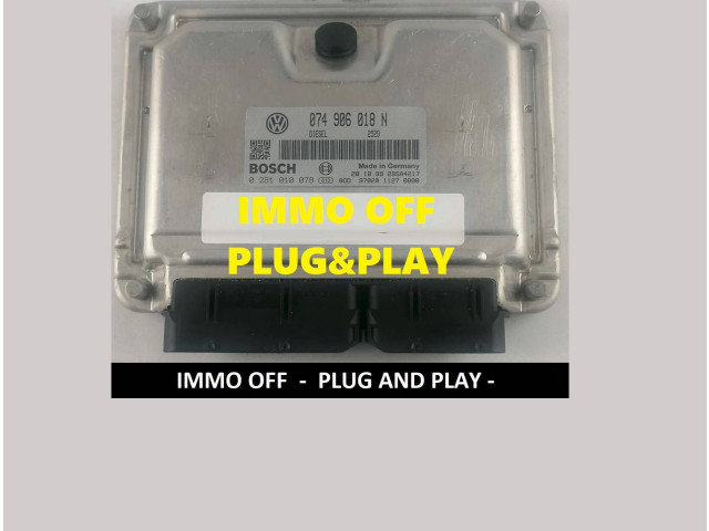 Блок управления двигателя 074906018N, 0281010078 Volkswagen Transporter - Caravelle T4