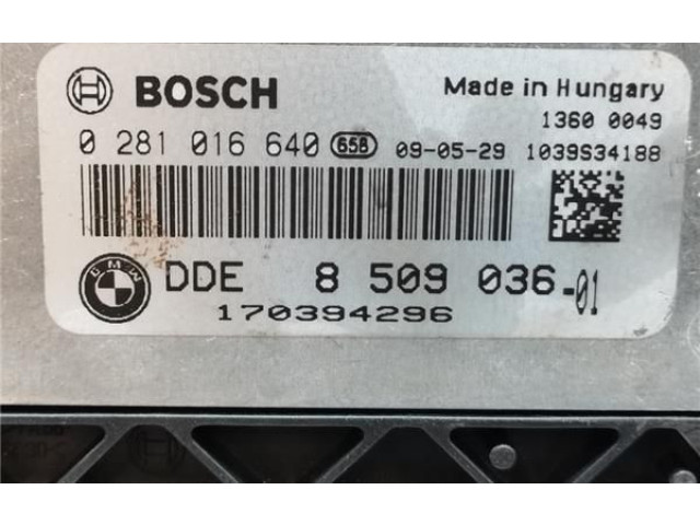 Řídící jednotka DDE850903601, 281016640 BMW X6 E71 2009