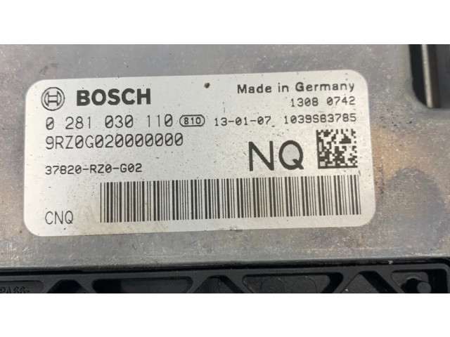 Řídící jednotka 1039S83785, 37820RZ0G02 Honda Civic IX 2012