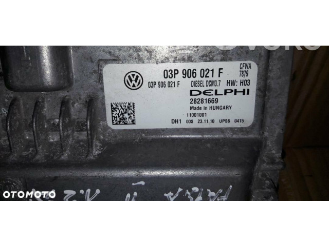 Блок управления 03P906021F28281669 Skoda Fabia Mk1 (6Y)