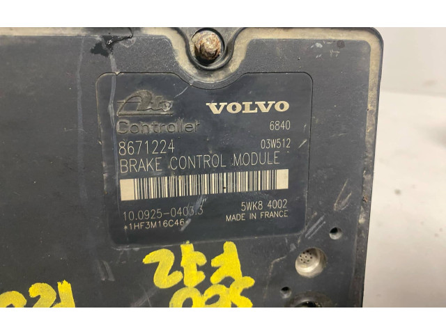 Блок АБС 8671224, 10092504033 Volvo S60 2001 - 2004 года