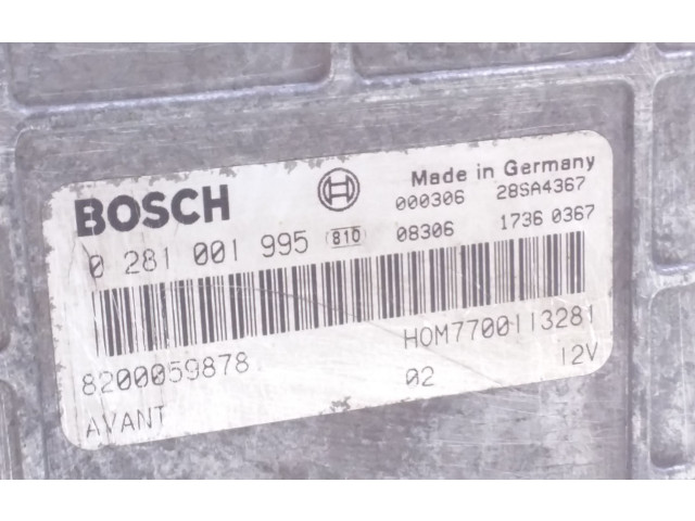 Řídící jednotka 8200059878, 0281001995 Renault Laguna I 1999