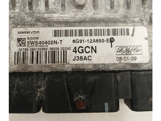 Блок управления двигателя 6G9112A650EP, 5WS40402NT Ford Galaxy