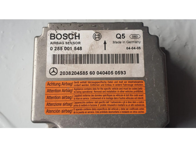 Блок подушек безопасности 0285001548   Mercedes-Benz C W203