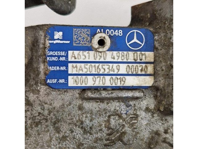 Turbodmychadlo Турбина A6510900480 Mercedes-Benz E W212 2.2 651.924