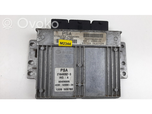 Блок управления двигателя 9643134380, 9637706280 Citroen Berlingo